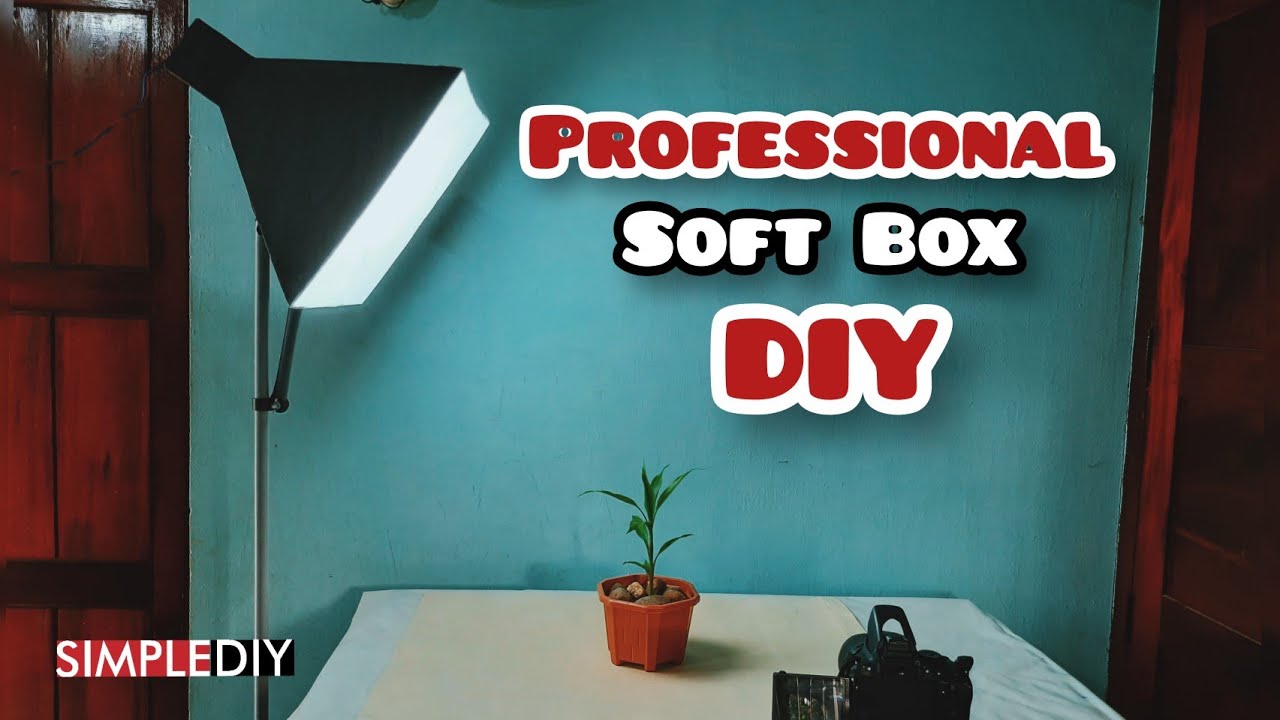 How to make an Adjustable Soft Box and StandProfessional Soft Box for