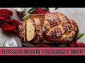 Treccia di pan brioche alla panna e miele