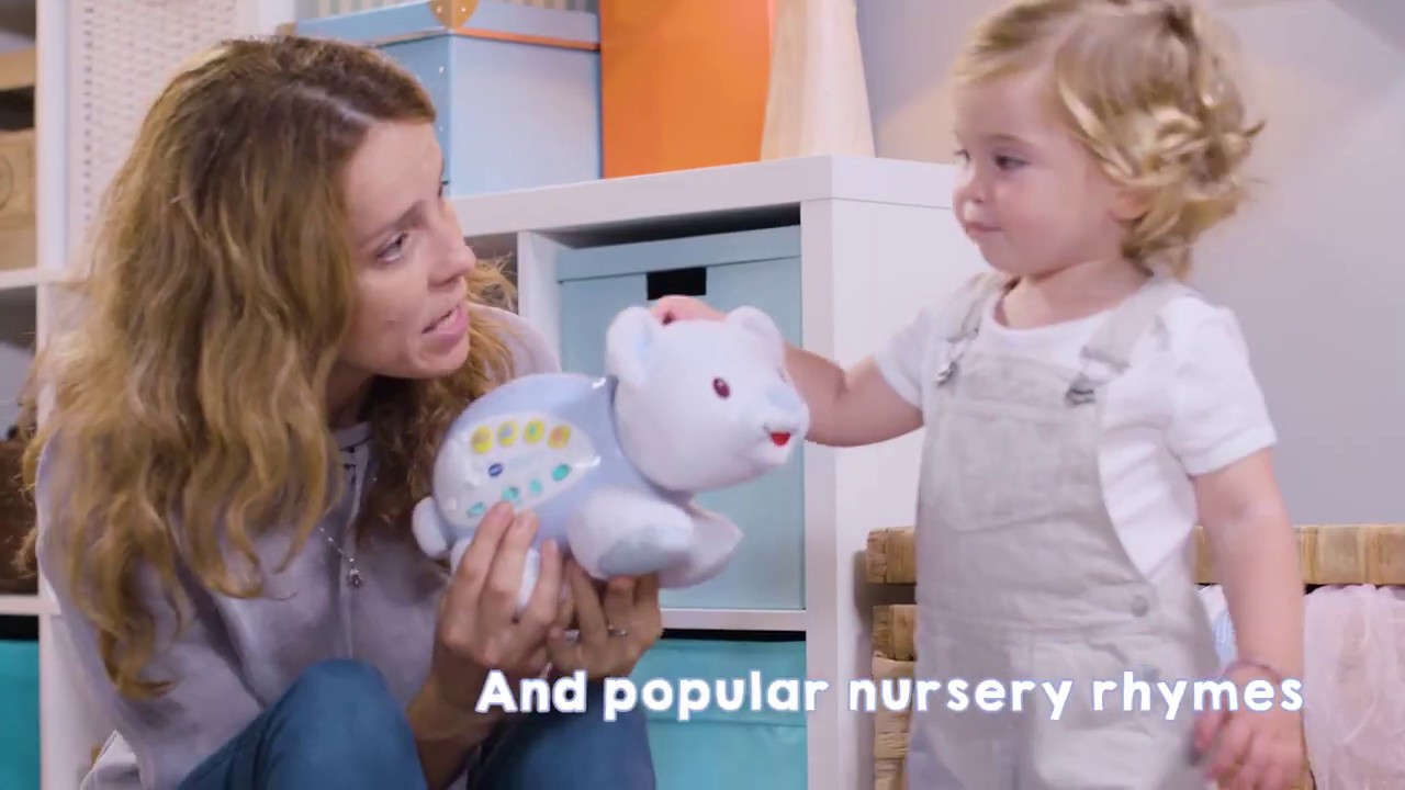 Little Friendlies Starlight Sounds Bear Vtech الدبوب الصديق وقت نوم البيبي