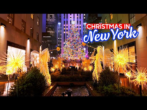 New York, United States | christmas | Walking Tour 4K