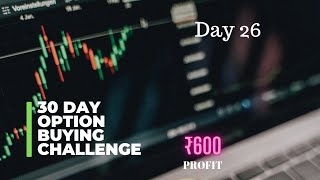 30-Day Option Buying Challenge |Banknifty |Day-26 #optionbuying #30daychallenge #banknifty