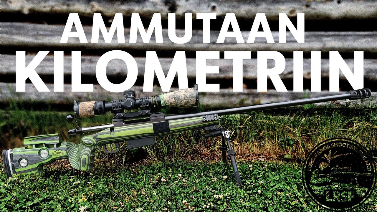 Ammuntaa kilometriin 338 Lapua Magnumilla (korojen testaus)