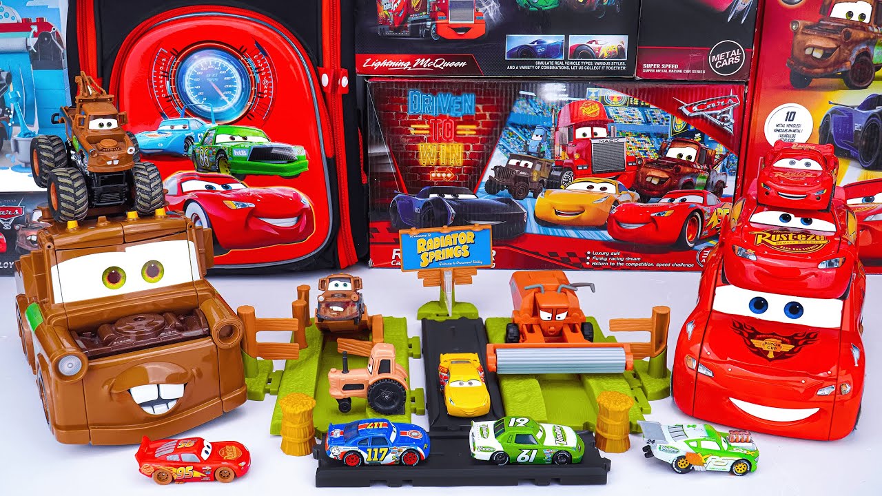 Disney Pixar Cars Unboxing Review | Disney Pixar Cars Frank Escape and Stunt Race Playset