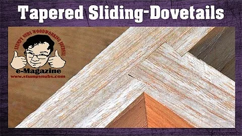ROUTER SKILL- Make a tapered-sliding-dovetail THE EASY WAY!