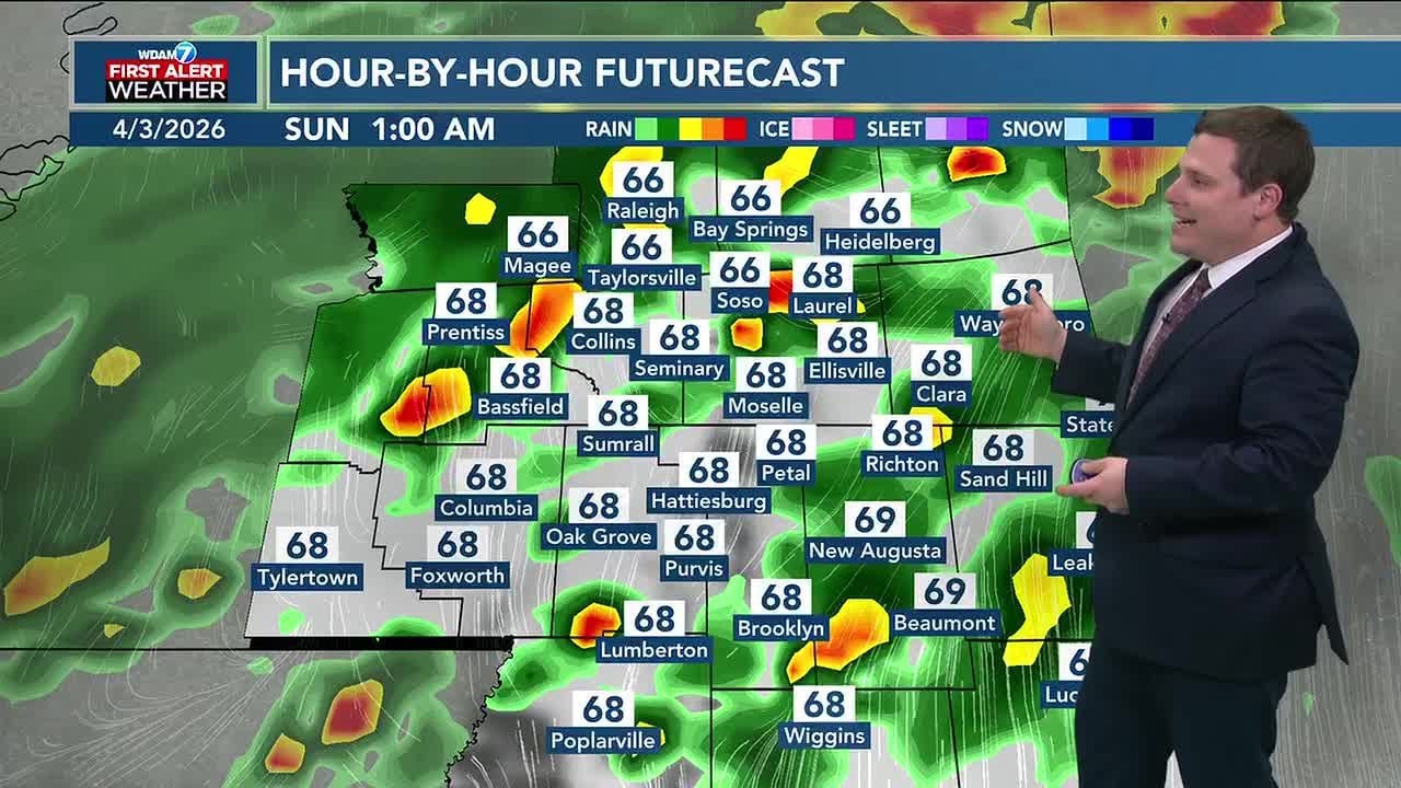 Rain and storms return tomorrow and linger into Easter morning - YouTube