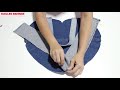 DIY BOLSA SACOLA EM FORMATO DE CORAÇÃO FEITA COM CALÇA JEANS - IDEIA PARA REUTILIZAR CALÇA JEANS