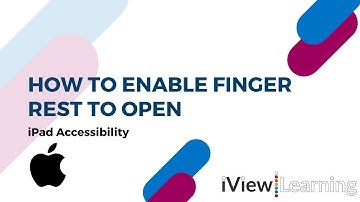 How to enable finger rest, on the iPad, to open.