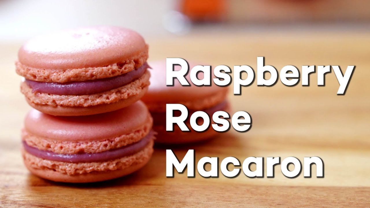 Raspberry Rose Macaron ラズベリーとバラのマカロン