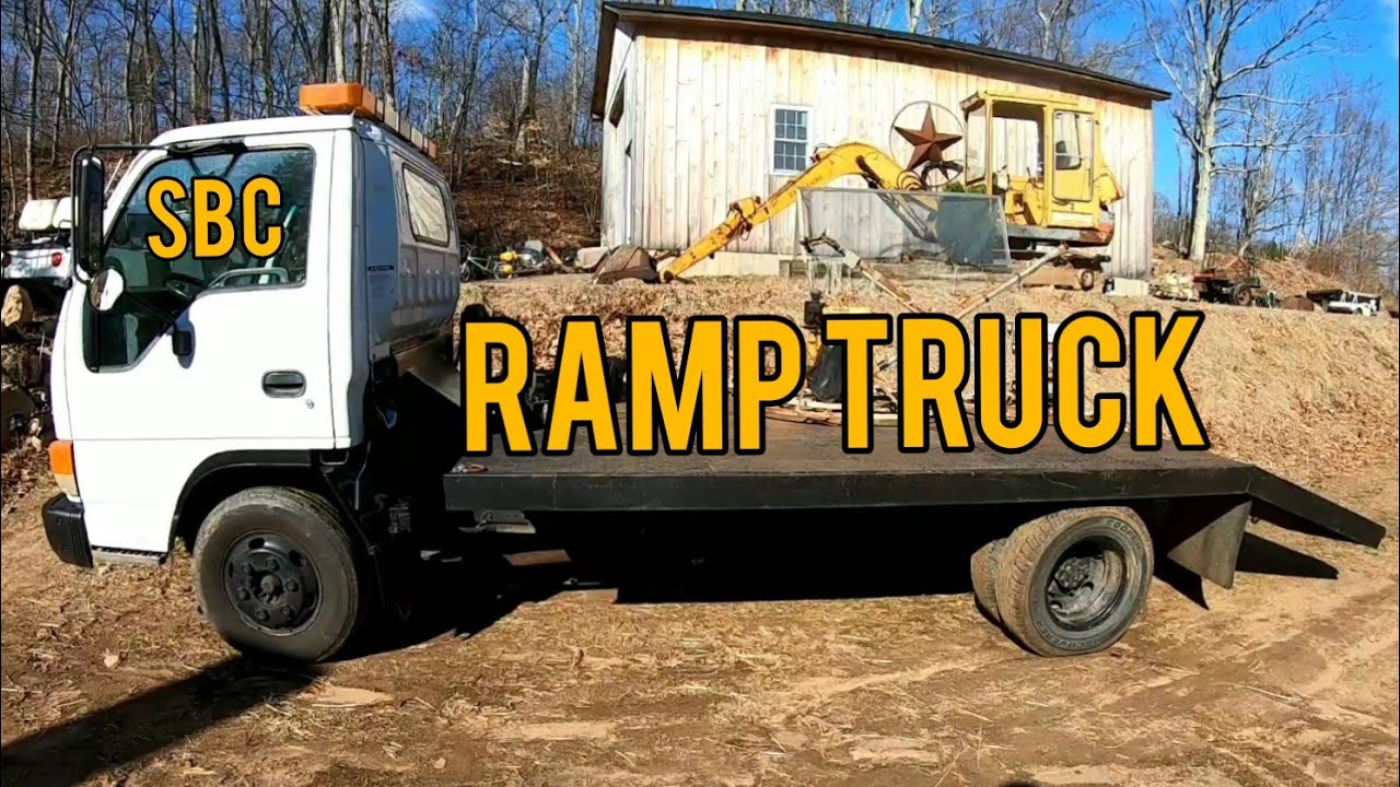 SBC powered Isuzu NPR ramp truck is back! - YouTube