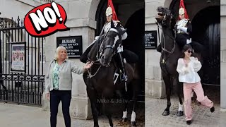 Watch What This Stupid Idiot Tourist Does! King’s Guard Quick Response! | Horse Guard London!