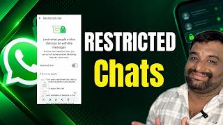 WhatsApp's NEW Restricted Chat Feature! 😱 Big Update for Private Chats