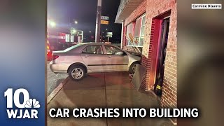 Car crashes into Providence office building