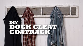 DIY Dock Cleat Coatrack