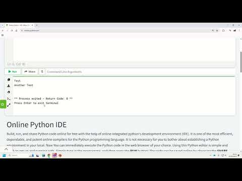 Procedures in Python