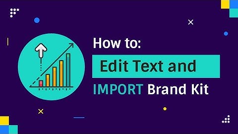 How to Edit Text and Import Brand Kit | Infographic Design // Getting Started with Venngage 3