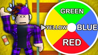 Random Wheel Decides COLOR We CANT TOUCH Dead Rails