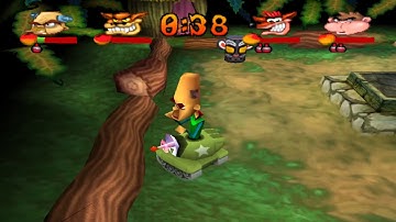 Crash Bash Walkthrough: Part 33 - Floor 4 Gold Relics 1/3