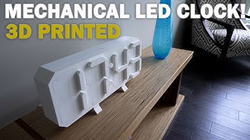 Making a UNIQUE Mechanical LED Clock with Custom 3D Printing