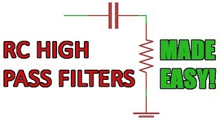 Passive RC high pass filter tutorial!
