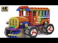 DIY - How To Build Monster Bus Car From Magnetic Balls ( Satisfying ) | Magnet World 4K