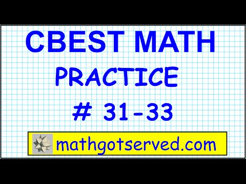 Video CBEST Math Practice Test # 31 to 33 Solutions Exam... - youtube