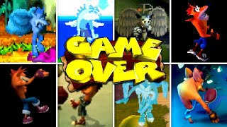 Evolution Of Crash Bandicoot Death Animations & Game Over Screens