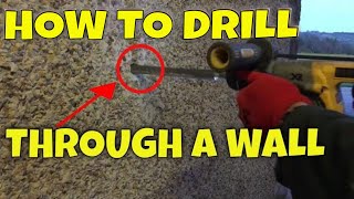 How To Drill Through a Block or Concrete Wall | DIY Tutorial screenshot 5