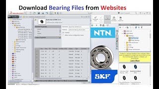 How to Download Free Cad Models for Bearings from NTN | SKF Websites screenshot 4