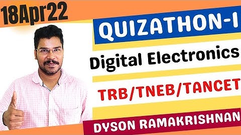 GATEZONE | QUIZATHON-1 | DIGITAL ELECTRONICS | TRB2022| TNEB | TANCET2022 |