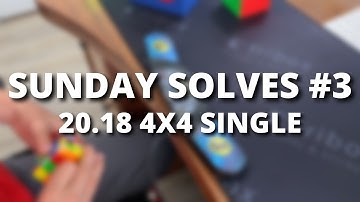 Some Sunday Solves #3 - 4x4 Still Not Sub-20 (Matty Hiroto Inaba from Hawaii)