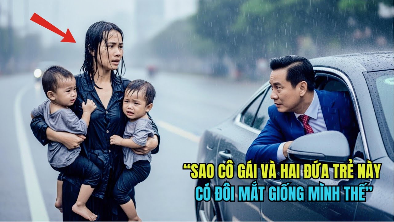 Tỷ phú phát hiện cô gái nghèo bán vé số ôm con trong mưa lạnh ,Bí mật hé lộ làm cả gia tộc rúng động