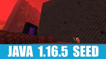 Minecraft Java 1.16.5 Seed: Four desert temples near spawn and ruined portal going right to bastion