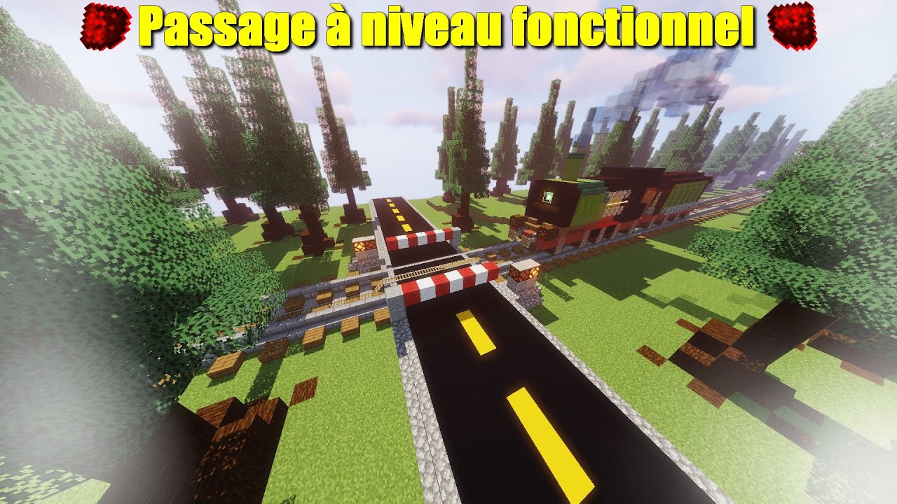 [Tutoriel] Un passage à niveau minecraft fonctionnel | allcraft0r - YouTube