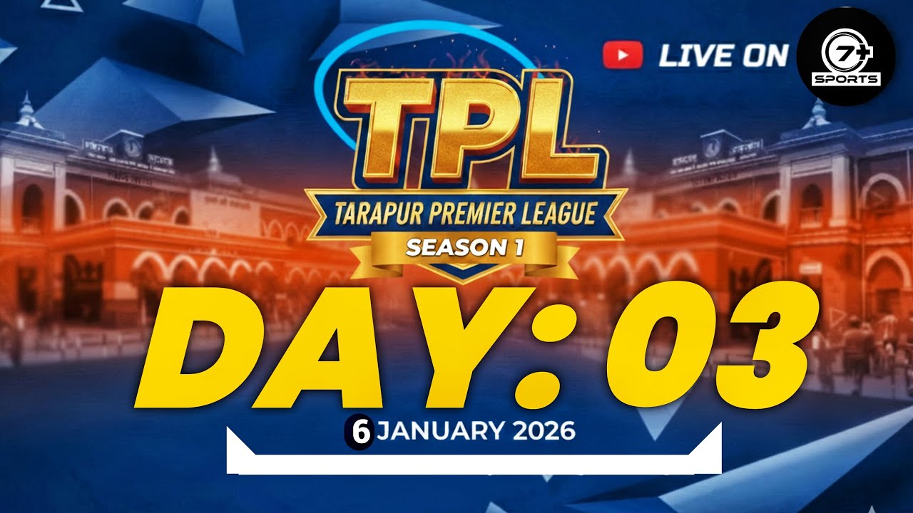 TARAPUR PREMIER LEAGUE SEASON .1 DAY .3  LIVE 2025   Seven plus sports