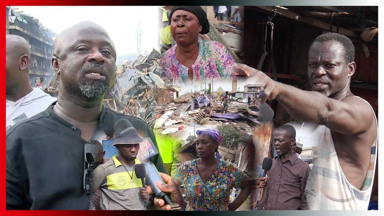 BREAKING:Squatters And Some Traders In Téãrs As Unknown Persons Demolish Their Shops&Home At Krofrom