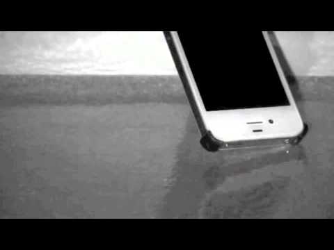 iPhone 4s Drop onto Concrete Protected with Bummpies Corner Drop Test