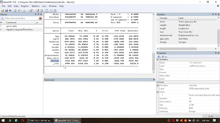 stata Basics #5: CAREFUL when interpreting regression results (correlation vs. causality)