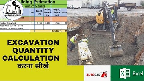 Excavation Quantity Calculation with AutoCAD and Exel