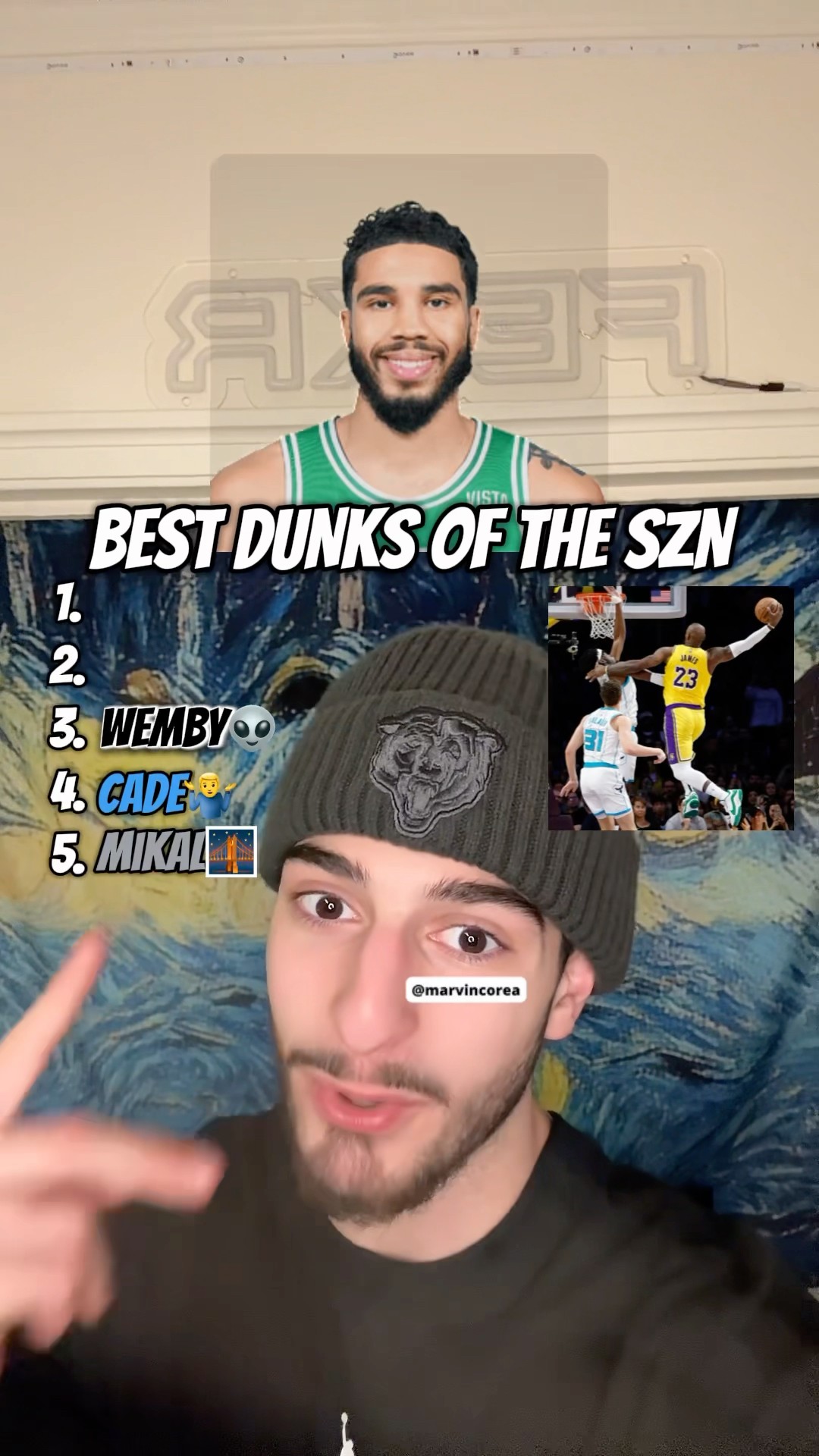 BEST DUNKS OF THE NBA 2024-25 SZN? #nba #lebron #wemby #jaysontatum #markwilliams #fexr