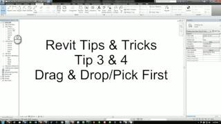 Celebrity Revit Tips & Tricks Series   Drag Drop and Pick First Profile
