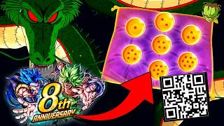 TRUCAZO para INVOCAR a SHENRON y las DRAGON BALLS con los QR del 8 ANIVERSARIO de DB LEGENDS