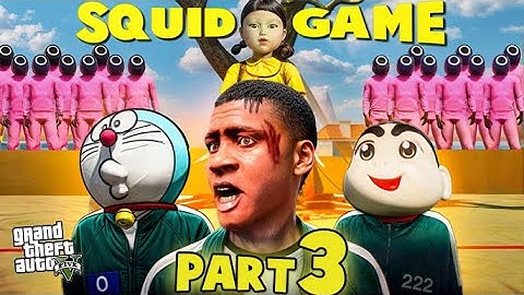 🔥 Franklin & Shinchan Escape Squid Game in GTA 5! (Part 3)