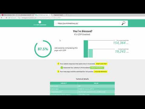 Wideo: Jak Włączyć Kompresję Gzip