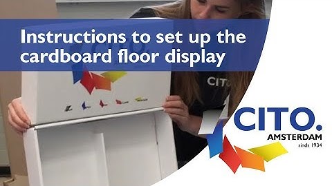 Instructions to set up the cardboard floor display