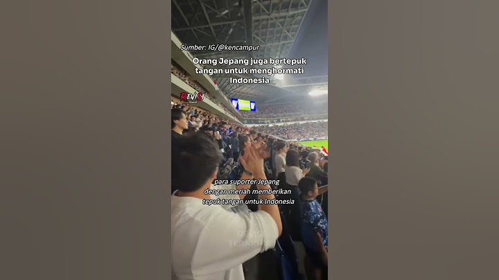 Beginilah respectnya suporter Jepang untuk Indonesia