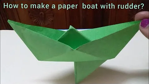 How to make a boat with rudder?கத்தி கப்பல் செய்வது எப்படி?#paperboatwithrudder#origami#kathikappal