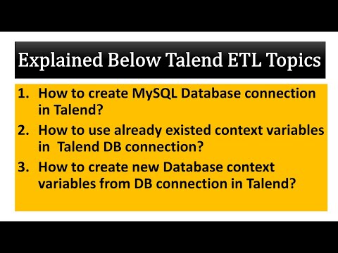 Talend: Using Context