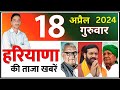 18 april 2024 haryana news       haryana live news  cwb hindi news