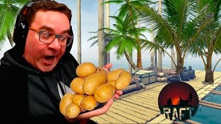 HORTA DE BATATAS E COQUEIROS | RAFT GAME #3 screenshot 5