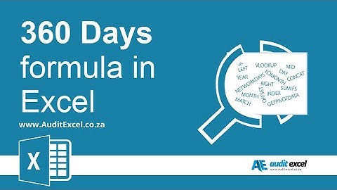 Days 360 function in Excel for debt calcs using 360 day convention